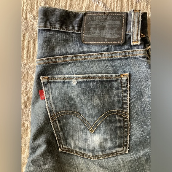 Levi’s 511 Distressed denim Red Tab jeans %100 Cotton Sz. 32x30 - Picture 3 of 11